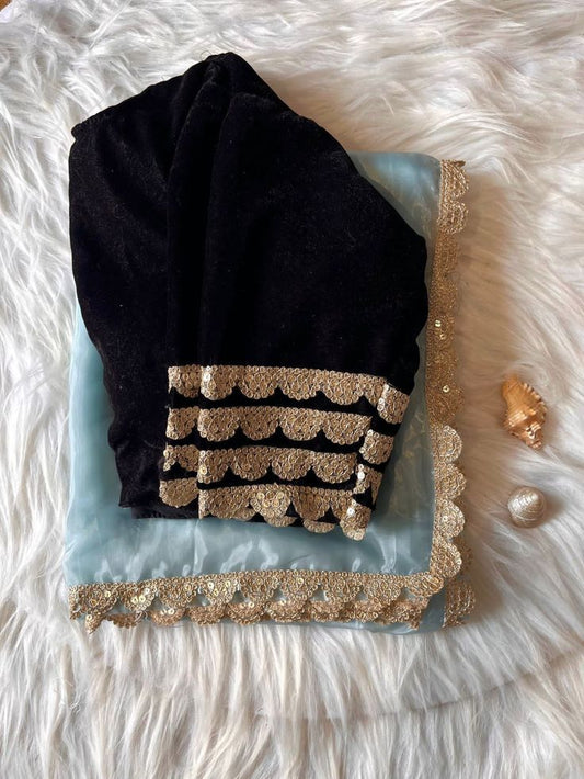 Explore Wonder Saree with Black Blouse