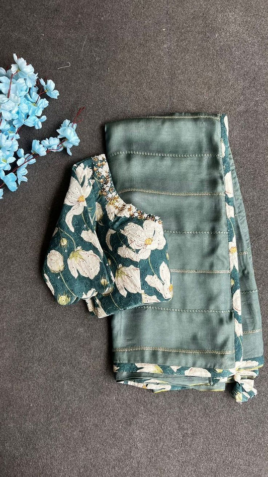 Nayra Look Beauty Saree With legents Work